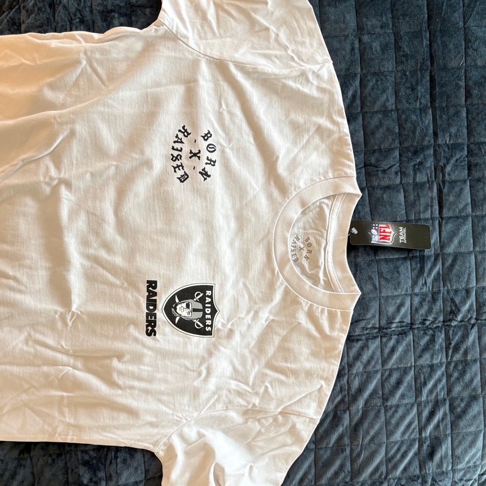 NFL White Raiders Short Sleeve Tee